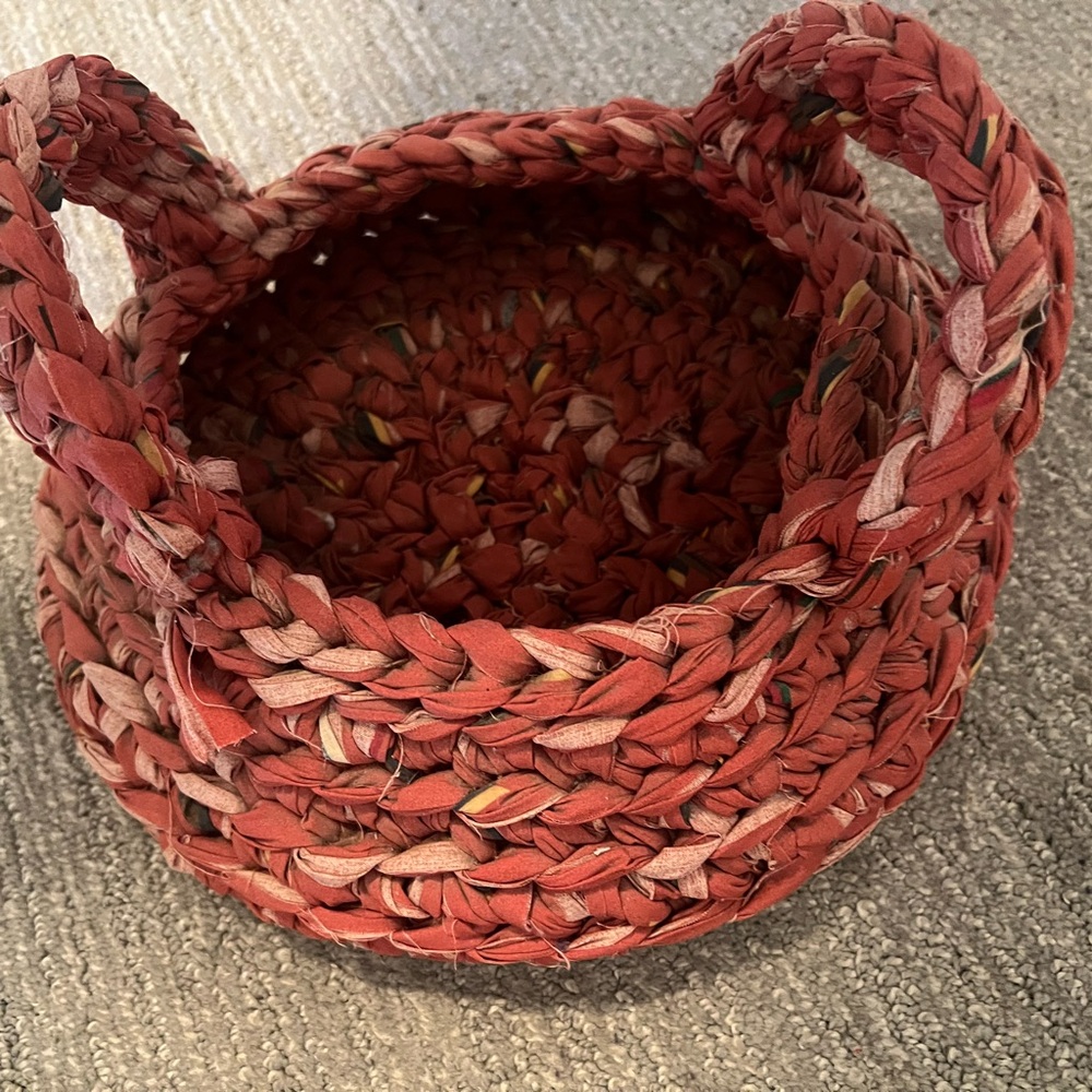 Longaberger Handwoven Basket with Handles